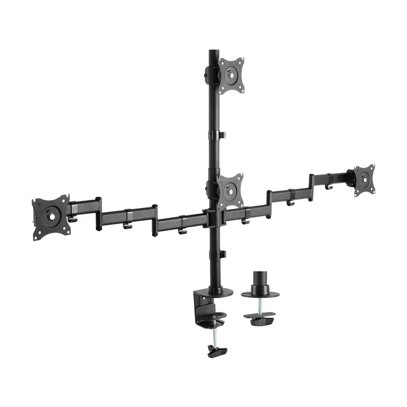 Soporte Mesa GIR Incl 4 Monitores 8KG 4 PIV 2 BRA 13-27 Negro Aisens Dt27tsr-379 - foto 2
