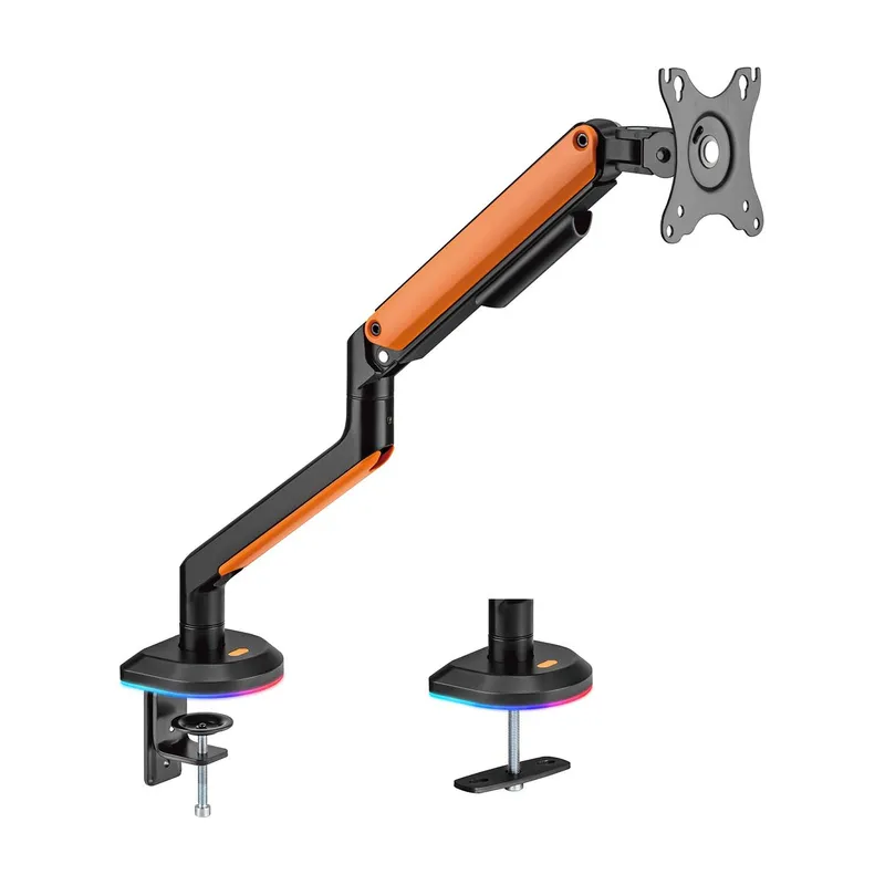 Soporte Gaming Gira Incli Monitor 9KG 17-32 Negro-naranja Aisens Dt32tsr-249 - foto 2