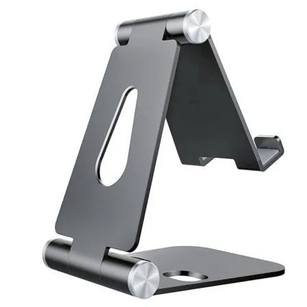Soporte Tablet Smartphone M Ajustable (2 Pivotes) Aisens Gris Ms2pm-088