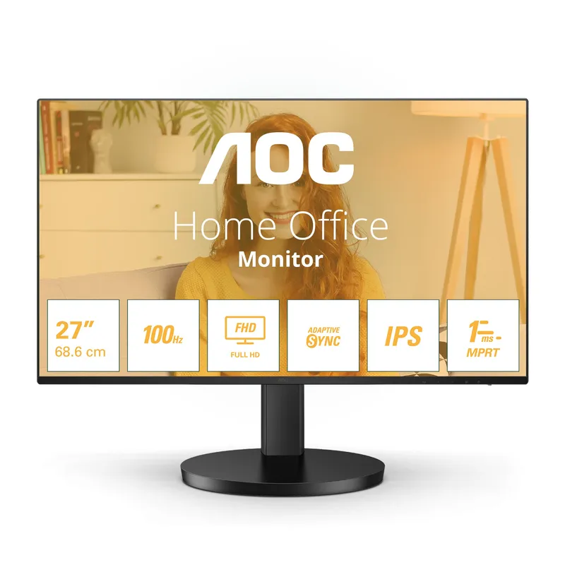 MONITOR 27 AOC 27B3HA2 FHD 1920X1080 100Hz VGA HDMI MM NEGRO - foto 2