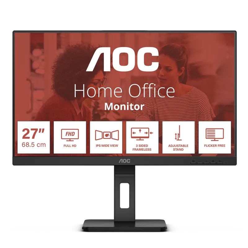 MONITOR 27 AOC PROFESIONAL 27E3QAF FHD 75Hz 1920X1080 MM NEGRO - foto 2