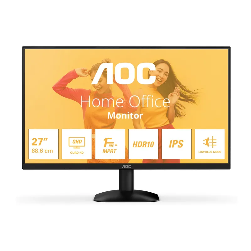 MONITOR 27 AOC Q27B35E IPS QHD 256X1440 75Hz HDMI DP NEGRO - foto 2