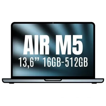 Apple Macbook Air 13,6"/ M5 10-Core CPU/ 16GB/ 512GB Disco Sólido SSD/ 8-Core GPU/ Azul - foto 2