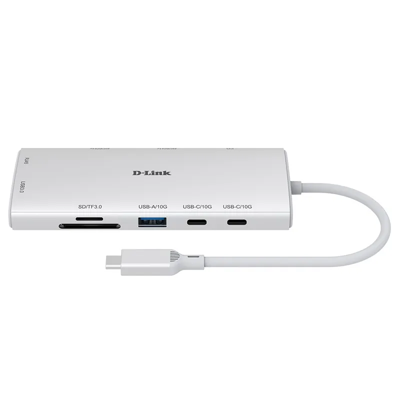 Hub Usb-c D-link 10-in-1 Usb-c HUB 2XHDMI RJ45 2P Usb-c 100W Dup-a01 - foto 2