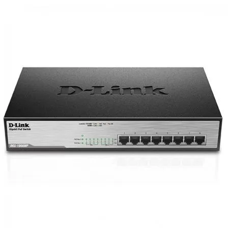 SWITCH D-LINK 8P 10/100/1000 RACK Poe DGS-1008MP