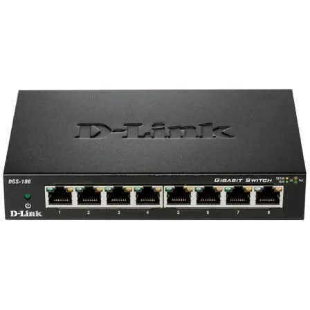 Switch D-link 8P Dgs-108/e 10/100/1000 Metal Soho