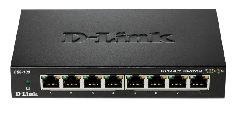 Switch D-link 8P Dgs-108/e 10/100/1000 Metal Soho - foto 2