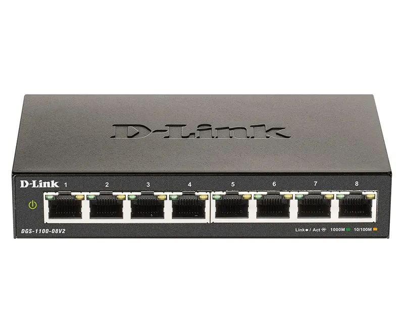 Switch D-link 8P Dgs-1100-08v2/e 10/100/1000 Easysmart - foto 2
