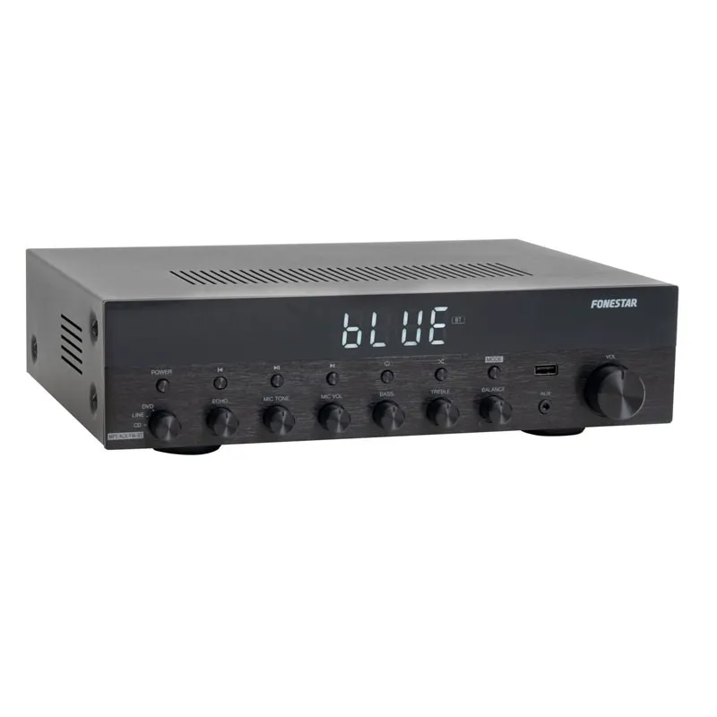 Amplificador Estereo Fonestar As-3030 30+30w Bluetooth USB FM 4UX 2 MIC - foto 2