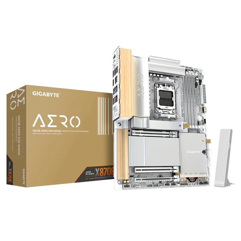 Pb AMD Sam5 Gigabyte X870e Aero X Wood 4drr5 HDMI Pcie5 4sata3 4M2 Usb3.2 ATX - foto 2