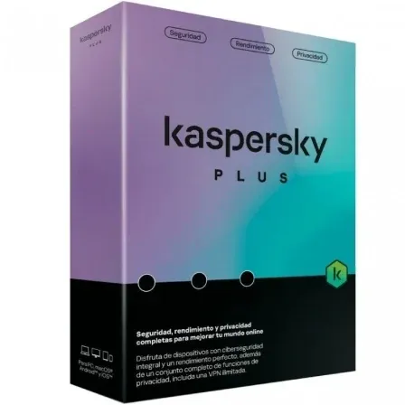 Software Kaspersky PLUS 5 PC 1 Año Caja Kl1042s5efs-msbes
