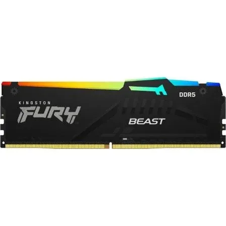 Memoria DDR5 16GB Pc5-44800 5600MHZ Kingston Fury Cl40 1.1v RGB Kf556c40bba-16
