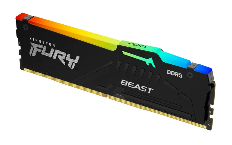 Memoria DDR5 16GB Pc5-44800 5600MHZ Kingston Fury Cl40 1.1v RGB Kf556c40bba-16 - foto 2