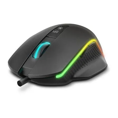 Raton Krom USB Gaming Keos 800 - 6400 DPI Negro RGB