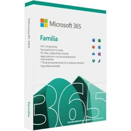 Microsoft OEM Microsoft 365 Familia 1 Año Caja Ep2-32395