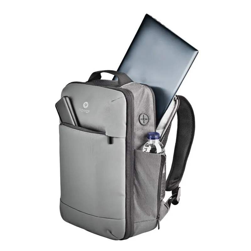Bolsa Mochila Portatil 14.1 NGS Sacks Horizon Gris Acolchado Impermeable - foto 2