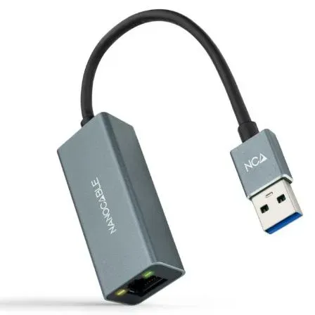 CONVERSOR USB 3.0 ETHERNET GB Mbps GRIS 15 CM NANOCABLE 10.03.0405