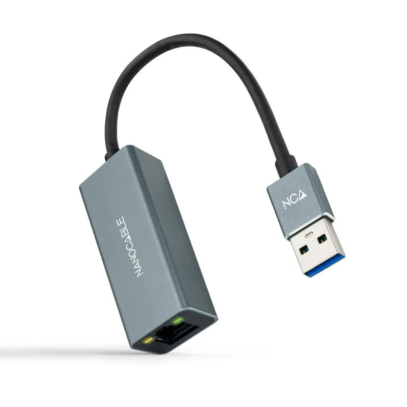 CONVERSOR USB 3.0 ETHERNET GB Mbps GRIS 15 CM NANOCABLE 10.03.0405 - foto 2