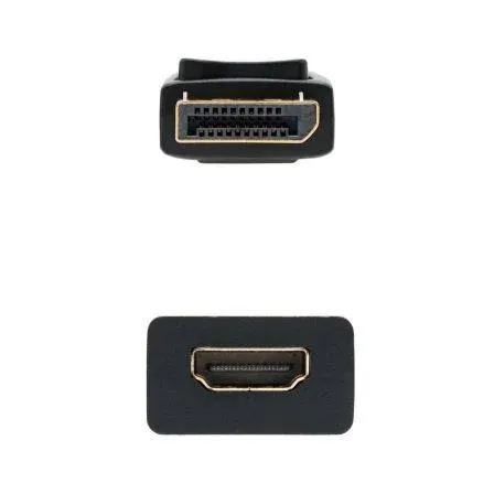 NANO CABLE Conversor Nanocable 10.16.0502/ DisplayPort Macho - HDMI Hembra/ 15cm/ Negro - foto 2
