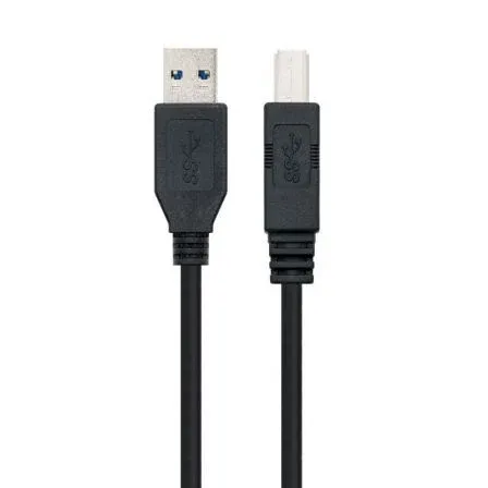 Cable USB 3.0 Impresora Tipo Am-bm Negro 2.0 M Nanocable 10.01.0802-bk