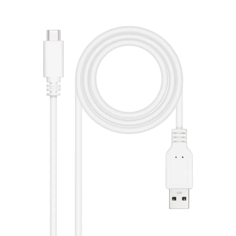 Cable USB 2.0 3A Tipo Usb-cm-am Blanco 3M Nanocable 10.01.2103-w