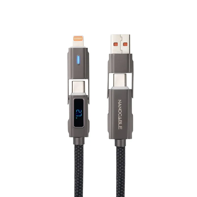 Cable Usb-c+usb-a/m-lightning+usb-c/m Display 1M Nanocable 10.01.2501 - foto 2