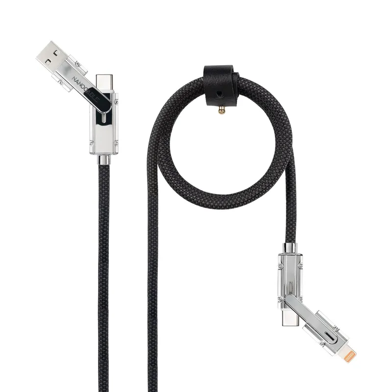 Cable Usb-c+usb-a/m - Lightning+usb-c/m 2.0 27W 1M Nanocable 10.01.2601 - foto 2
