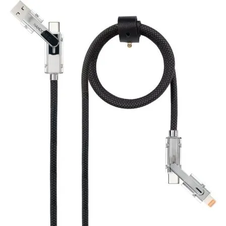 Cable Usb-c+usb-a/m - Lightning+usb-c/m 2.0 27W 2M Nanocable 10.01.2602