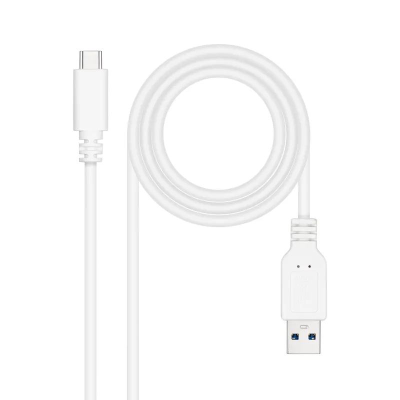 Cable USB 3.1 Gen2 10GBPS 3A Usb-c/m-a/m Blan 1.0m Nanocable 10.01.4001-w - foto 2
