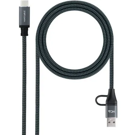 CABLE USB 3.2 GEN2x2 5A/100W USB-C USB-A 2 M NANOCABLE 10.01.4112-COMB