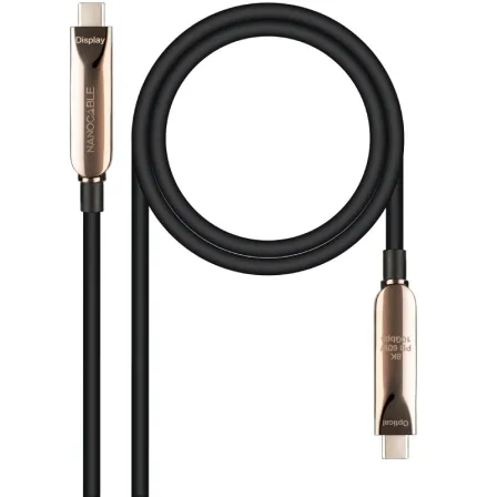 Cable Usb3.2 Gen2x1 AOC 60W 8K Usb-c M/m Negro 10M Nanocable 10.01.4610
