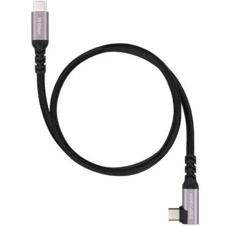 CABLE USB-C ACODADO M/M 3.2 GEN2 100W 4K/60Hz 1 M NANOCABLE 10.01.4701