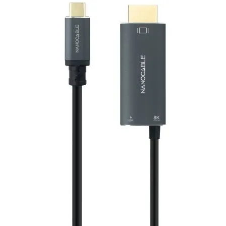 Cable Conversor Usb-c-m A Hdmiv2.1 8k60hz Usb-c Pd100w 1.8m Nanocable 10.15.5182
