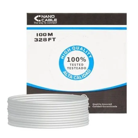 Cable RED RJ45 Cat.5e UTP Flexible Awg24 100 M Nanocable 10.20.0302-flex