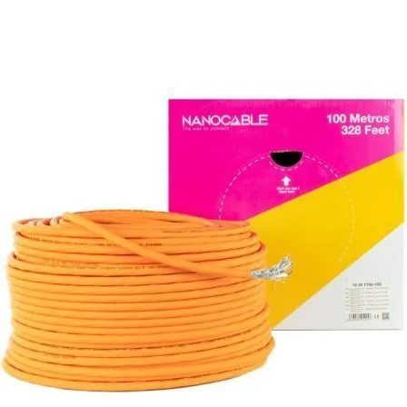 Cable RED Lszh Cat.7 600MHZ Sftp Pimf Awg23 100 M Nanocable 10.20.1700-100