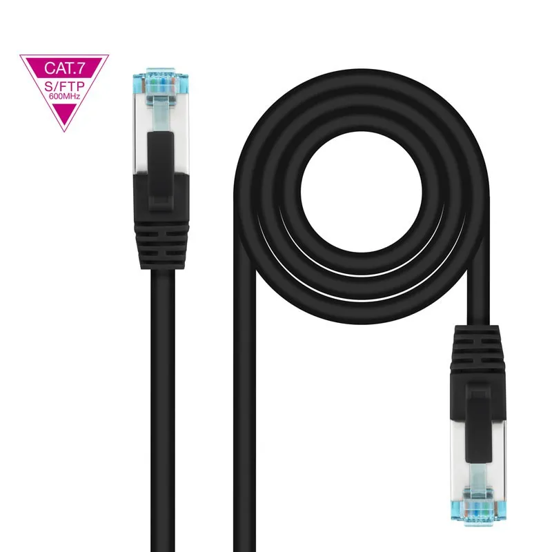Cable RED Latigui Cat.7 Lszh Sftp Pimf Awg26 Negro 50 CM Nanocable 10.20.1700-bk - foto 2