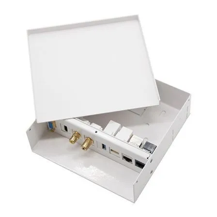 Caja Conexiones Vga+hdmi+jack3.5+rca+usb3+usb2+2xrj45 Blanco Nanocable 10.35.0003