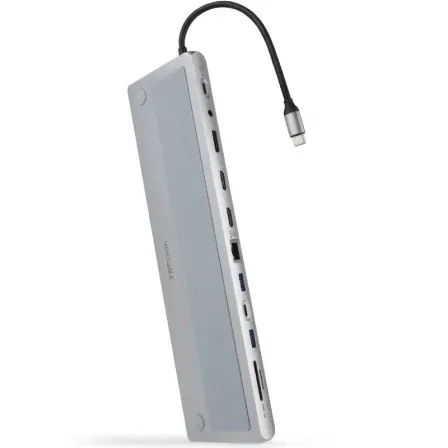 HUB USB-C 3xUSB-A+USB-C+PD+2xHDMI+DP+RJ45+SD+AUDIO NANOCABLE 10.16.1012
