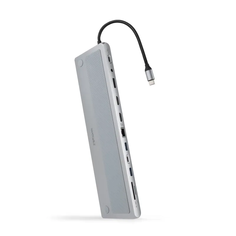 HUB USB-C 3xUSB-A+USB-C+PD+2xHDMI+DP+RJ45+SD+AUDIO NANOCABLE 10.16.1012 - foto 2