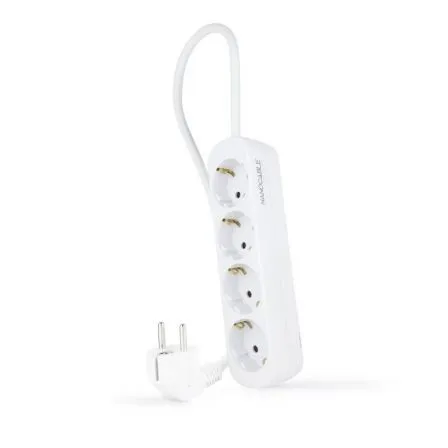 Regleta 4 Tomas 1.4 M Blanca 10.34.0004-ns Nanocable