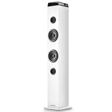 Altavoces NGS Bluetooth Tower Skycharmpro 80W Bt/usb/optica/aux/mic White