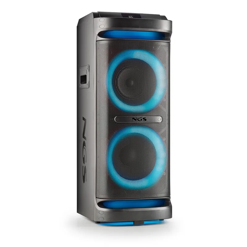 Altavoz NGS DJ 2000W Compatible Wildspace2 Bluetooth USB AUX IN Luces LED - foto 2