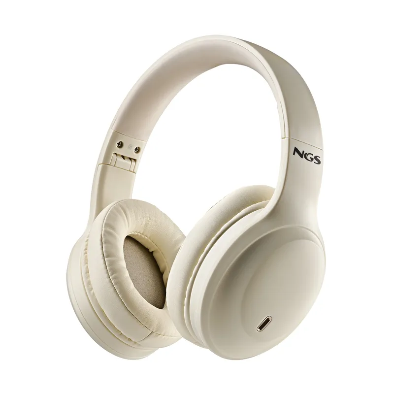 Auricular NGS Artica Glacier Wireless CON Microfono BT 5.4 Beiges - foto 2