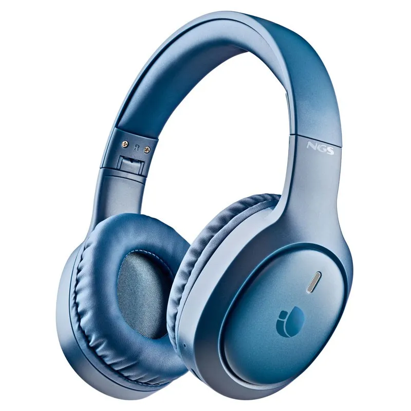Auricular NGS Bluetooth Headphone Artica Tempest Plegable Blue - foto 2