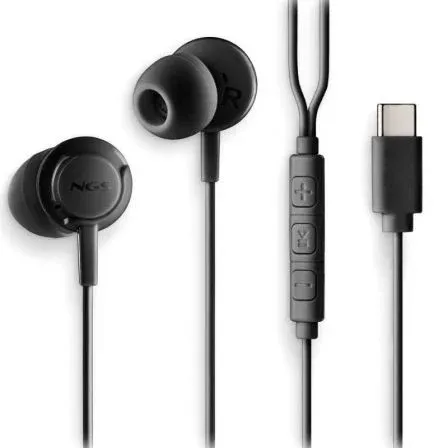 Auricular NGS Crossstep Intrauditivos Microfono Multifuncion Black Usb-c