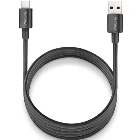 Cable NGS Carga Rapida DE USB A A USB C DE 1 M DE Longitud 15W Black