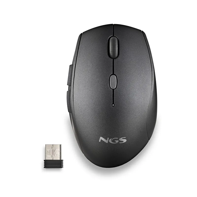Raton NGS Inalambrico Ergonomico Silencioso BEE Black USB - foto 2