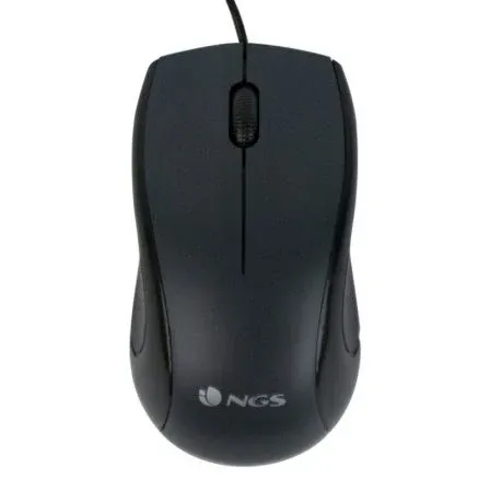 Raton NGS USB Optical Wired Mouse Black Mist