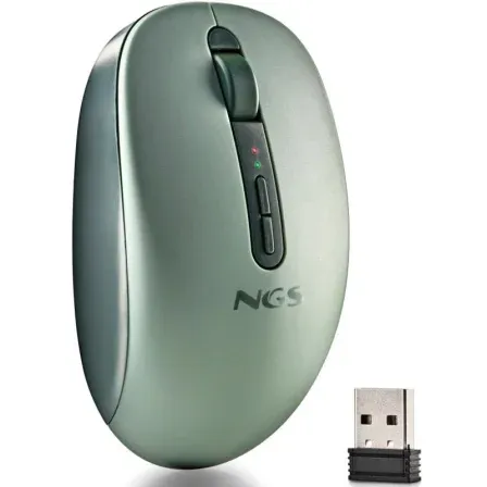 Raton NGS Inalambrico FOG Dual Bt5.2 -2.4ghz Green Silencioso 1600DPI