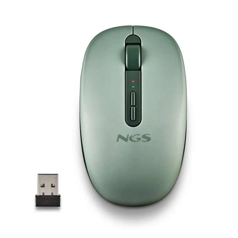 Raton NGS Inalambrico FOG Dual Bt5.2 -2.4ghz Green Silencioso 1600DPI - foto 2